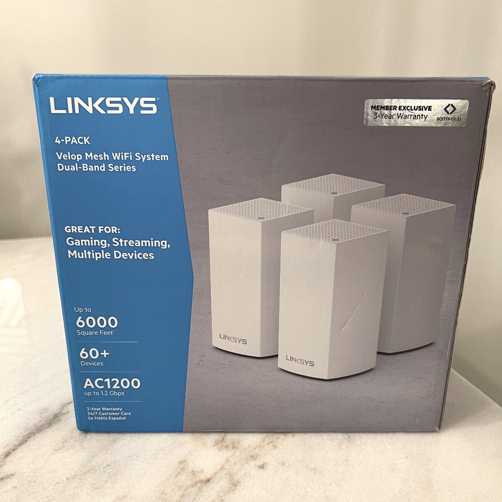 Linksys 4-pack Velop Mesh Wifi System Dual-Band Series